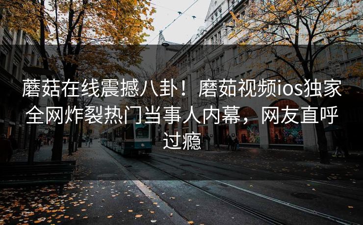 蘑菇在线震撼八卦！磨茹视频ios独家全网炸裂热门当事人内幕，网友直呼过瘾
